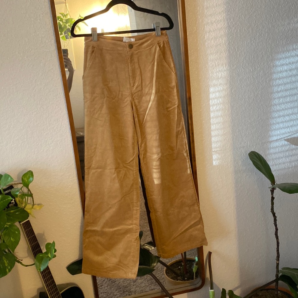 Loose fitting corduroy pants